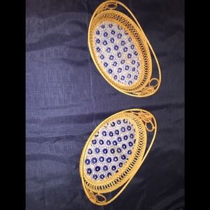 Old Ceramic/Wicker Baskets